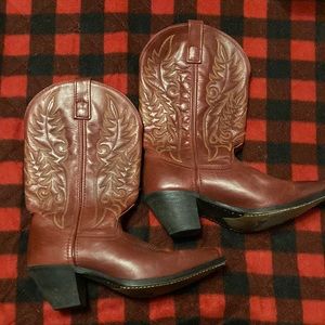 Red cowboy boots